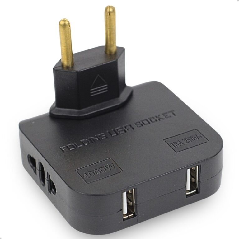 Adaptador Para Tomada Saídas USB Bivolt Articulá