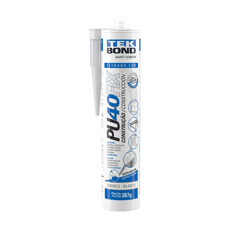 PU40FIX BRANCO, CINZA, PRETO CARTUCHO 387G