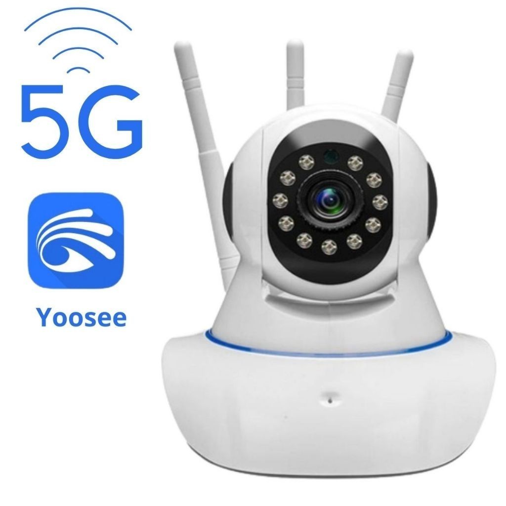 Câmera 5g baba eletronica robô 3 antenas iP wifi 5G Sistema Yoosee visão noturna full HD 360 robozin