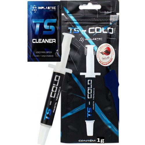 Pasta Térmica Implastec Ts Cold 1g, Espátula + S