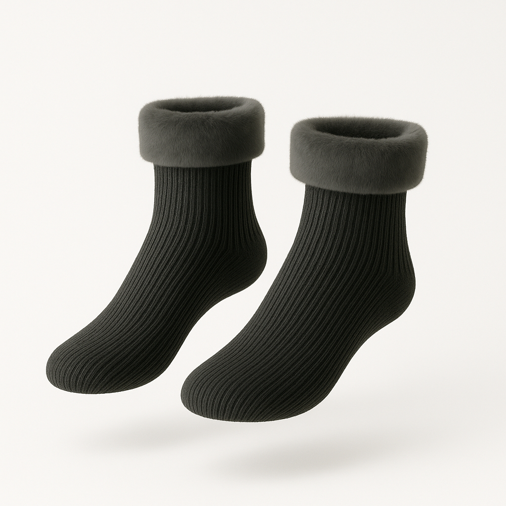 Kit 6/12 Pares Meias Térmicas de Inverno Masculina Feminina Quentes e Confortáveis para Frio