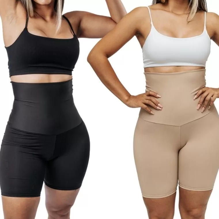 Kit 2 Shorts Cinta Modeladora Premium de Alta Comp