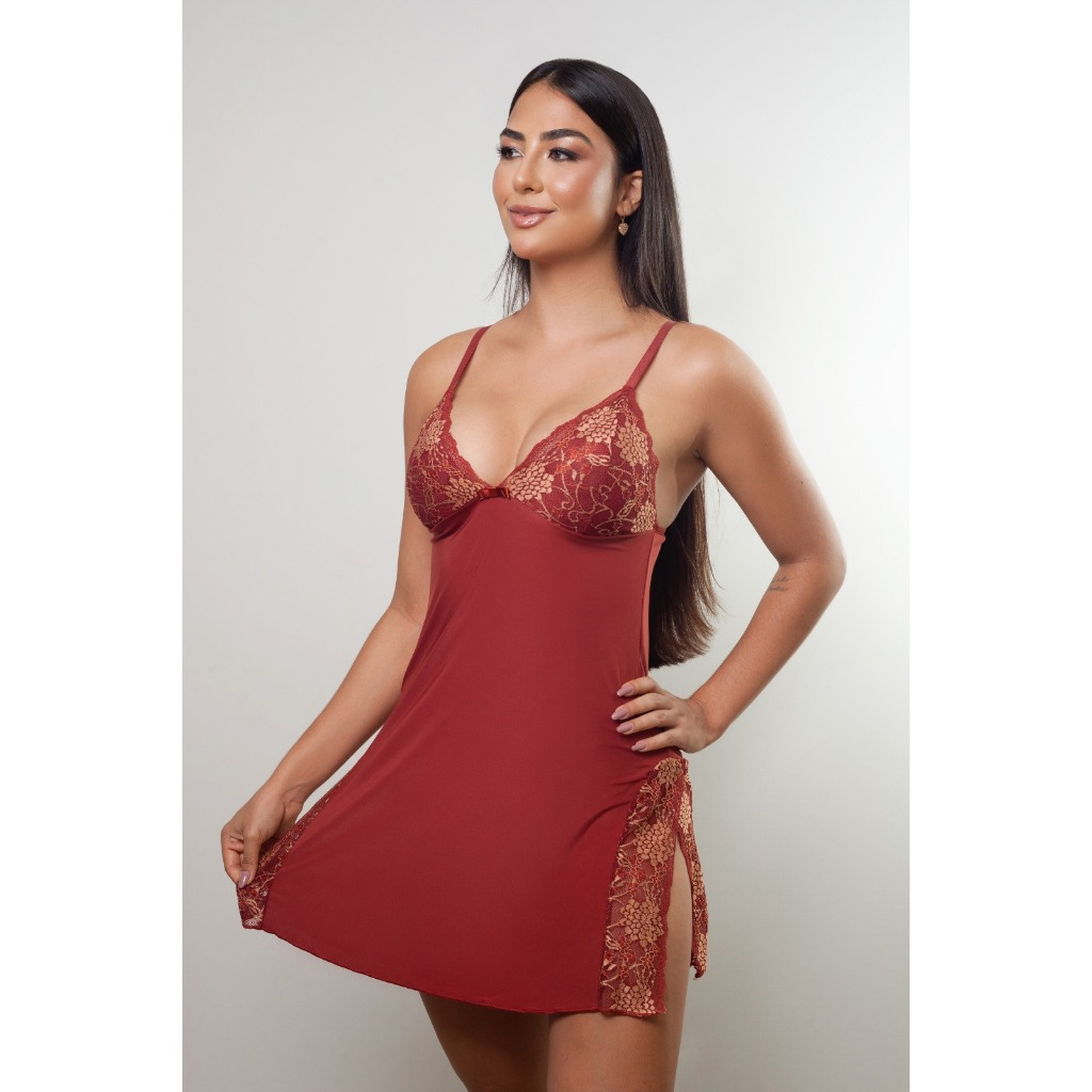 Camisola de Dormir Feminina Verão  Super Conforto Estilo Sexy Lançamento