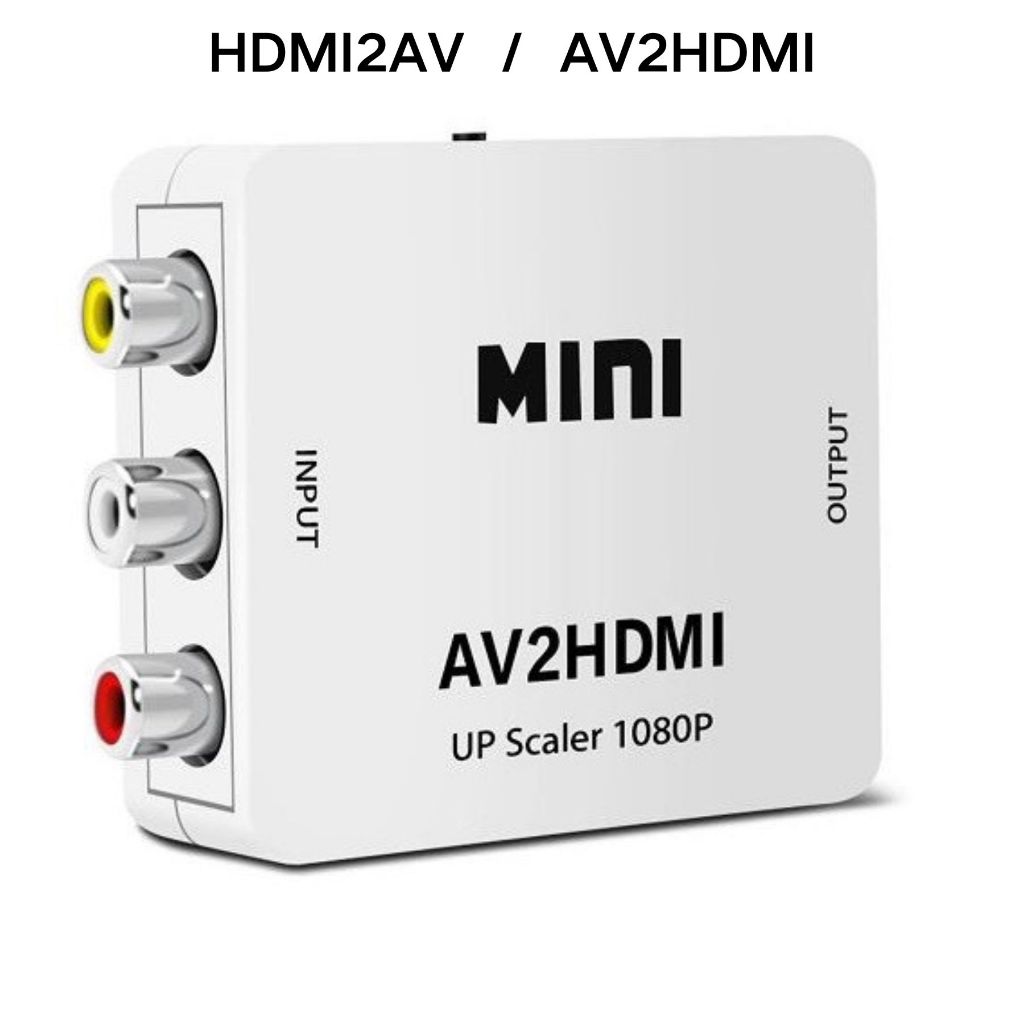 Mini Conversor Hd Vídeo Hdmi X Av Rca Hdmi2avAv2hdmi
