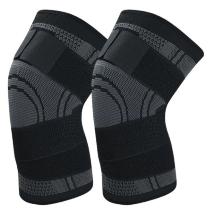 KIT 2 Joelheira Esportiva Elástica de Compressão