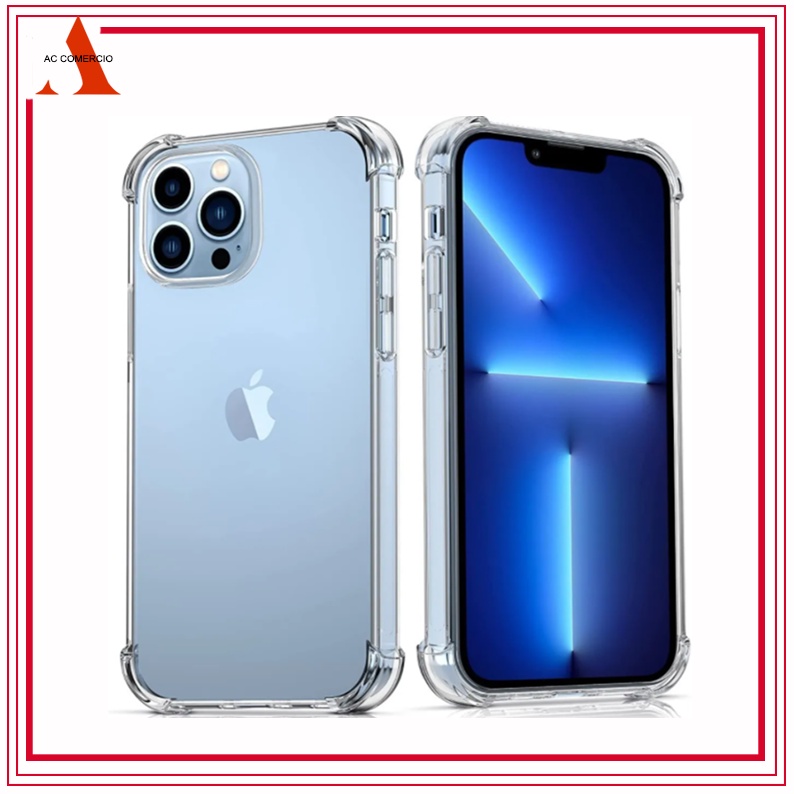 Capa Capinha Tpu Anti Impacto Transparente Para IPhone XR 11 12 13 14 14Plus 14 15 16 17 ProMax