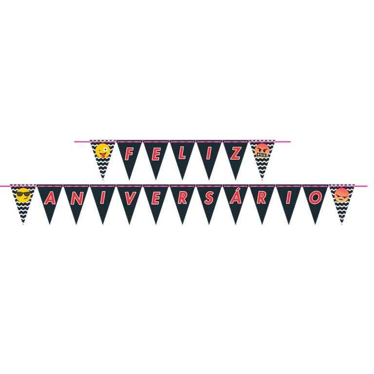 Faixa Feliz Aniversário Ranço 175x13cm Junco 1un