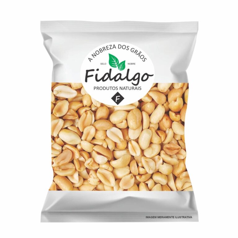 Amendoim Torrado Sem Pele Sem Sal Premium 500G 