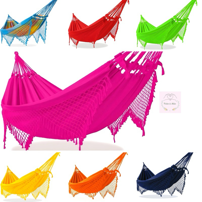 REDE DE DESCANSO CASAL GRANDE VÁRIAS CORES