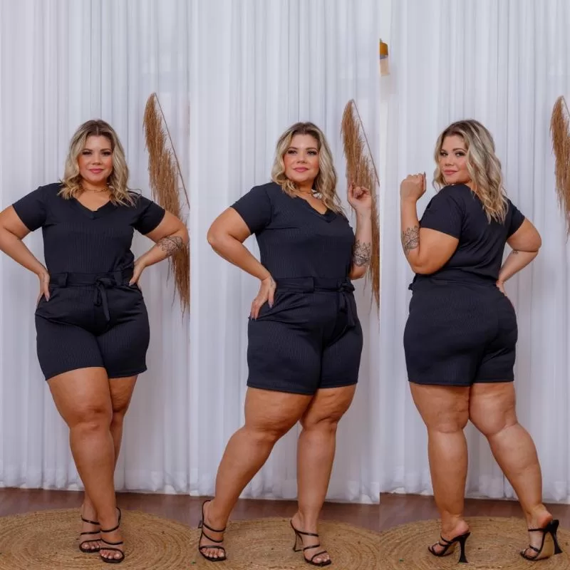 Macacão plus,no canelado, várias cores ,plus size,tamanho GG ,veste do 44 ao 54