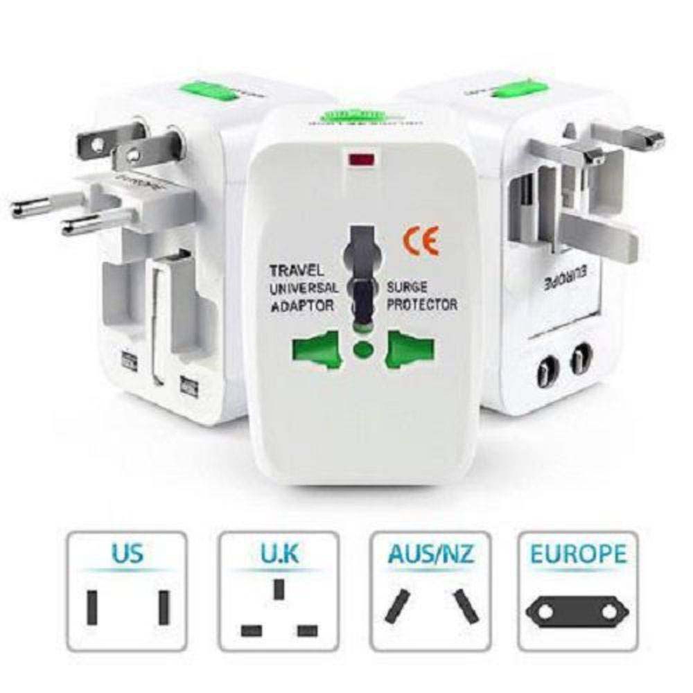 Adaptador Tomada Internacional Universal Ideal para Viagens Bivolt Funciona em mais de 150 países