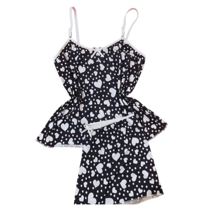 KIT 3 BABY DOLL ADULTO FEMININO ALÇA REGULÁVEL P