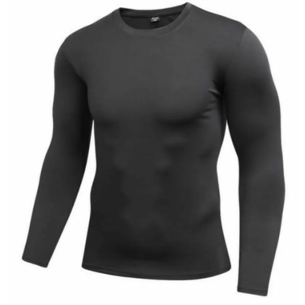 Kit 2 Blusa Gola Baixa Careca Premium Masculino com Manga Comprida Proteção Solar UV 50+ UVA e UVB.