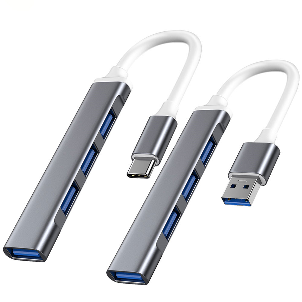 HUB USB USB3.0 OTG Type C Multi Splitter 4 Em 1 Adaptador Para Xiaomi Lenovo Macbook PC Laptop
