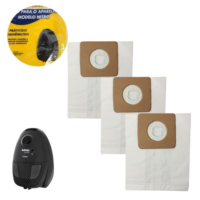 Kit Com 3 Sacos Para Aspirador Arno Nitro S2174