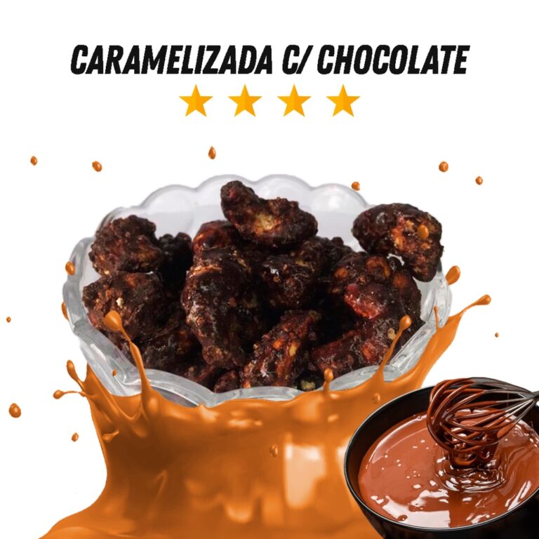 Castanha de Caju Caramelizada com Chocolate  ̵