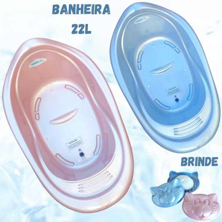 Banheira de bebe 22L Resistente Infantil Menina Me