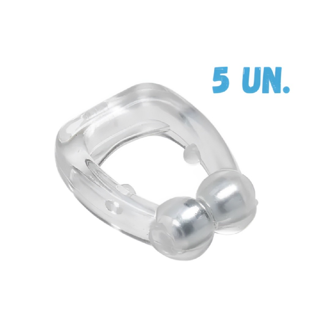 Kit 5 Dispositivos Anti Ronco Clips Dilatador Nasais Magnéticos Melhora Sono Respiração Noites Sono