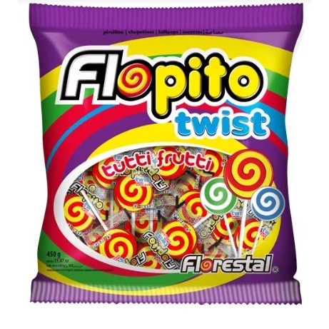 Florestal Pirulito Flopito Twist 400g