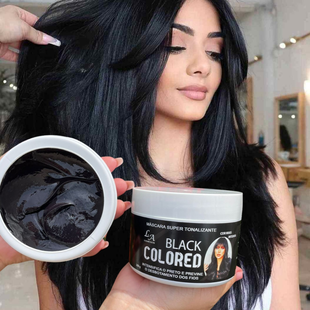 Tonalizante Preto Intenso – S/ Amônia – Resultado 100% Natural La cosméticos 300g