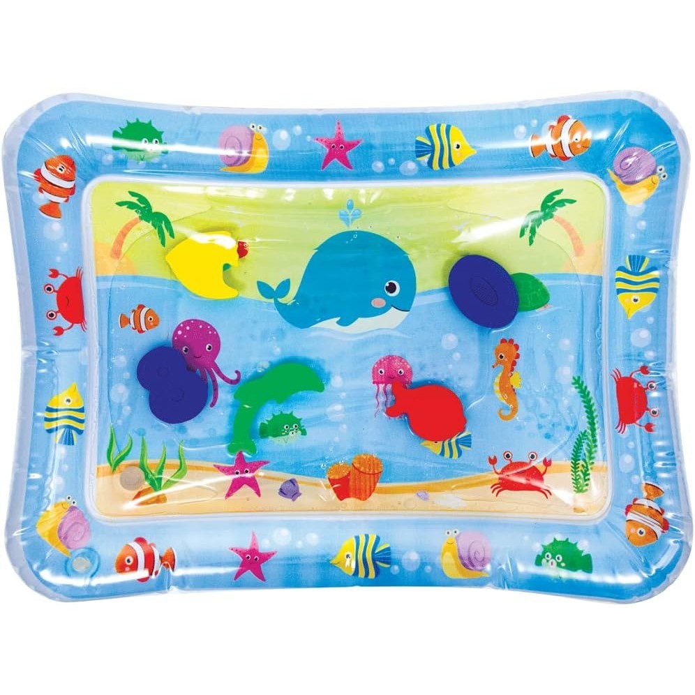 Tapete Almofada Inflável de Água Divertido Oceano Color Baby Sensorial Divertido Bebês