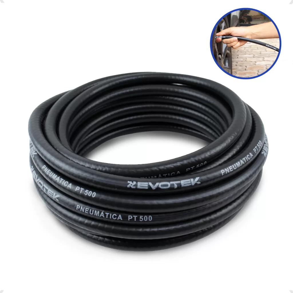 Mangueira de Ar 500PSI 30 Metros 5/16 Reforçada Para Compressor Todas As Marcas