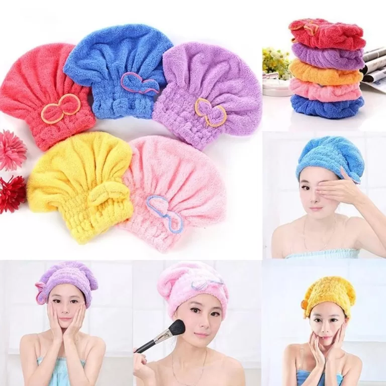 Kit 3 Touca para seca cabelo Mágica Touca de Banh