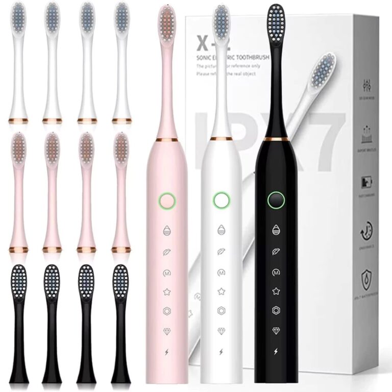 Escova De Dentes Elétrica IPX7 Com Cabeça Substi
