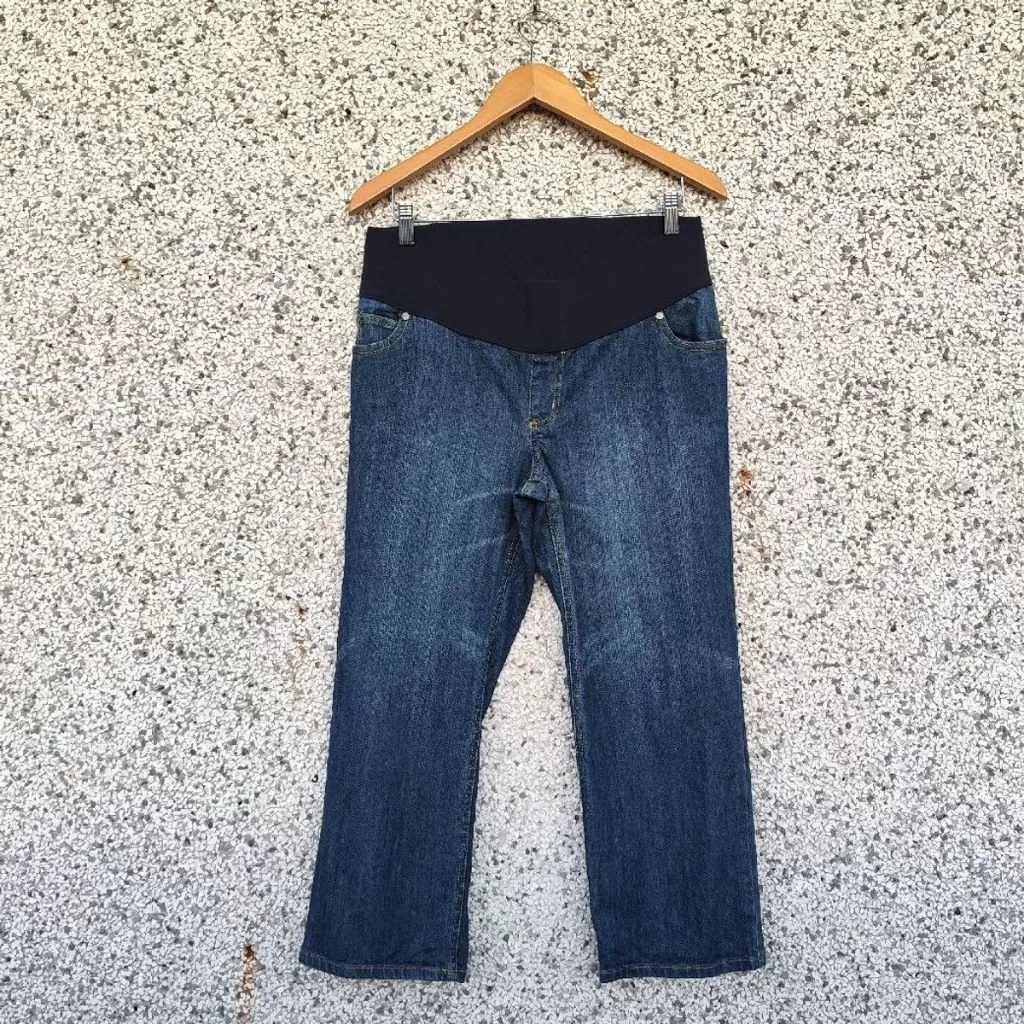 Calça gestante pantacourt | 40 (Brechó)