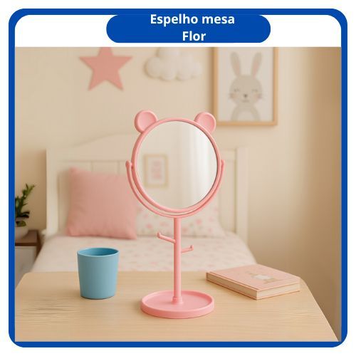 Espelho Infantil Porta Bijuteria Moderno Pandinha 