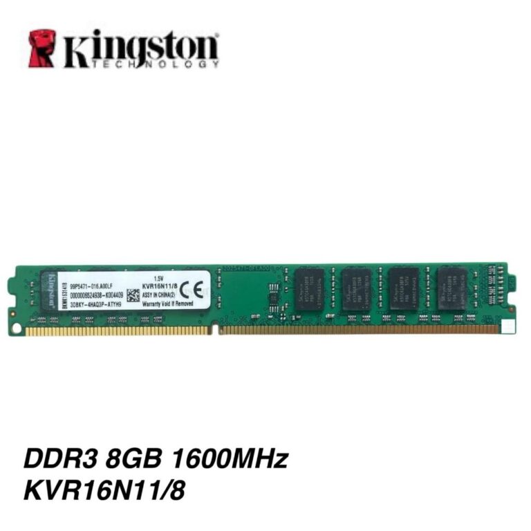 Memória RAM PC Desktop 8GB Kingston DDR3 1600mhz 