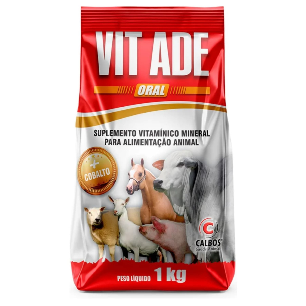 Vit Ade Oral Vitaminico – 1kg Misturar Sal/ração – Calbos