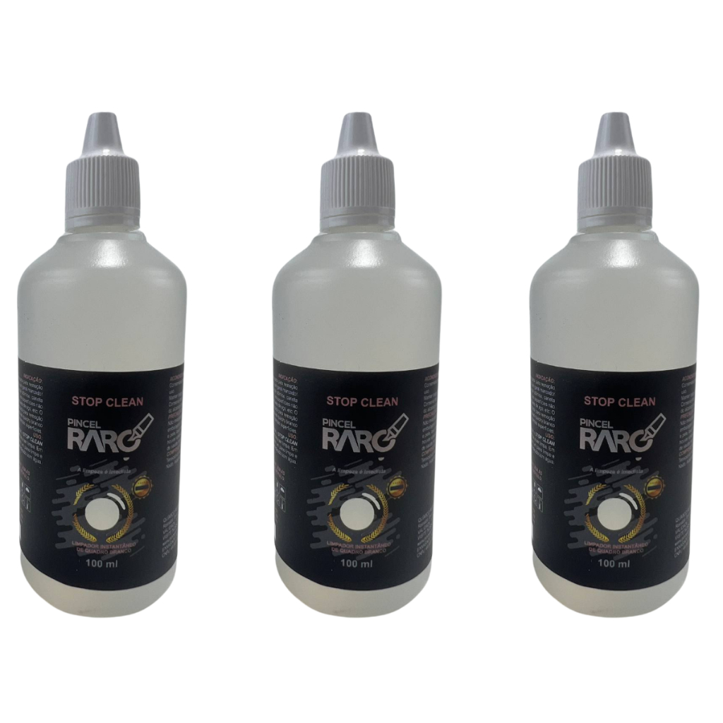 Kit 3 Limpador Especial P/ Quadro Branco Stop Clean 100ml