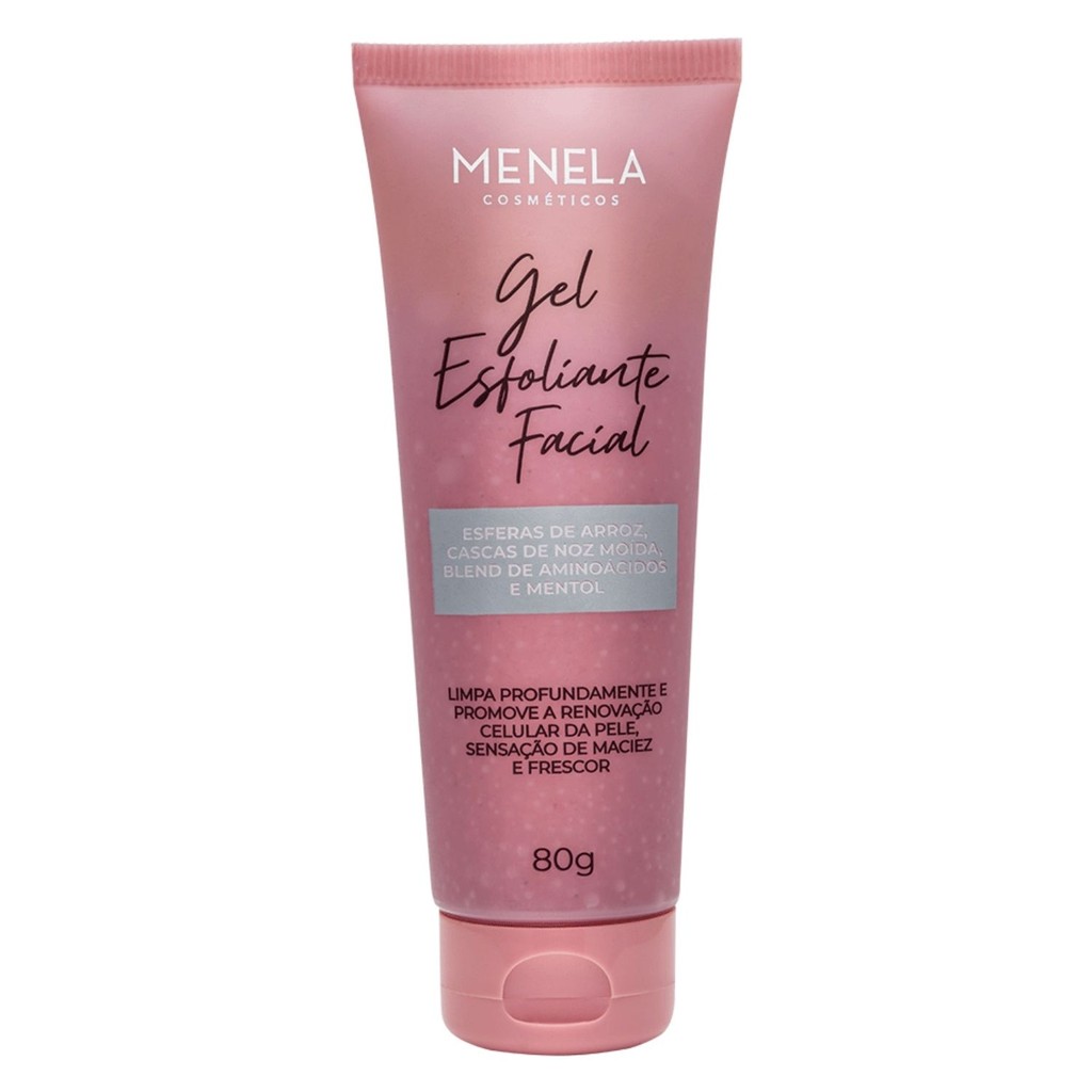 Gel Esfoliante Facial Menela Limpeza Profunda Skincare 80g