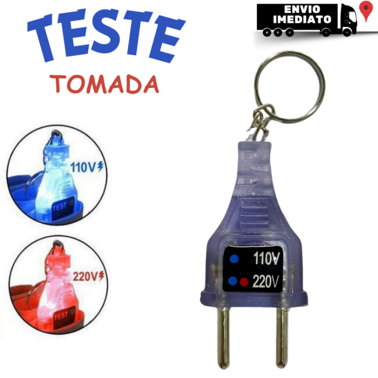 Teste de Tomada 110-220v Chaveiro Multimetro