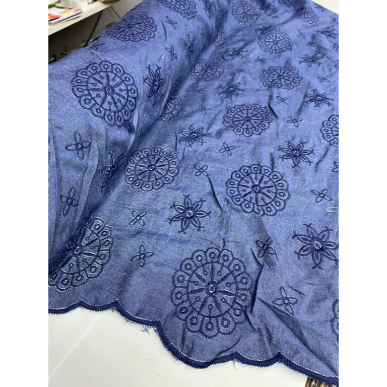 Jeans Leve Bordado Demin – Largura 1,30m