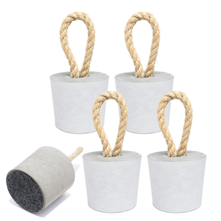 Kit 5 Pesos de Porta Decorativo 1,3Kg Concreto com