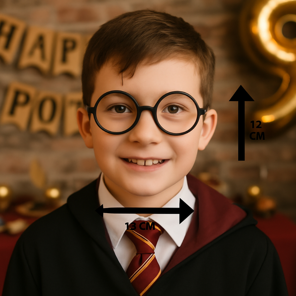 Kit 20 Óculos Harry Potter Redondo Preto Acessório de Festa Infantil E Adulto Geek Brindes Cosplay