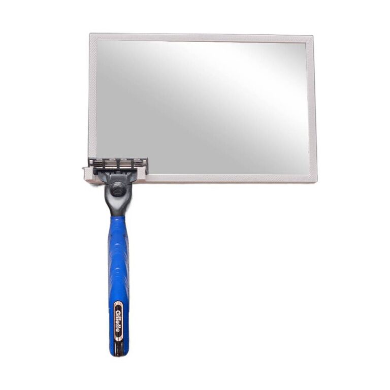 Espelho Branco Antiembaçante para se Barbear no B