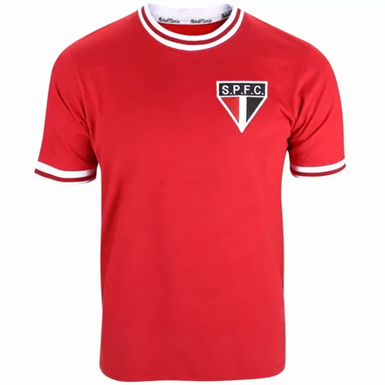 Camisa São Paulo Retrô Vintage Gola Careca Verme