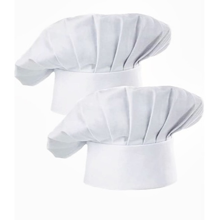 Chapéu Cozinheiro Branco Chef Mestre Cuca Touca G