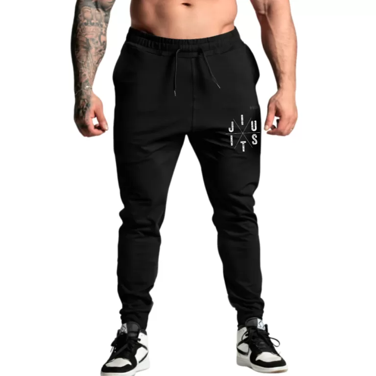Calça Academia Masculina Treino Gym Moletom Suple