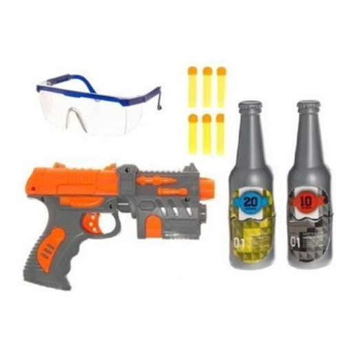 LANÇA DARDOS NERF TOYS 10PEÇAS 6DARDOS 2ALVOS DI