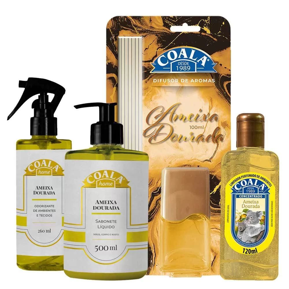 Kit Coala Home Ameixa Dourada