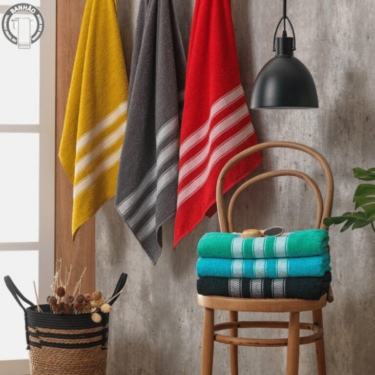 Kit 03 Toalhas de Banho Gigante 70 x 180 cm 100% A