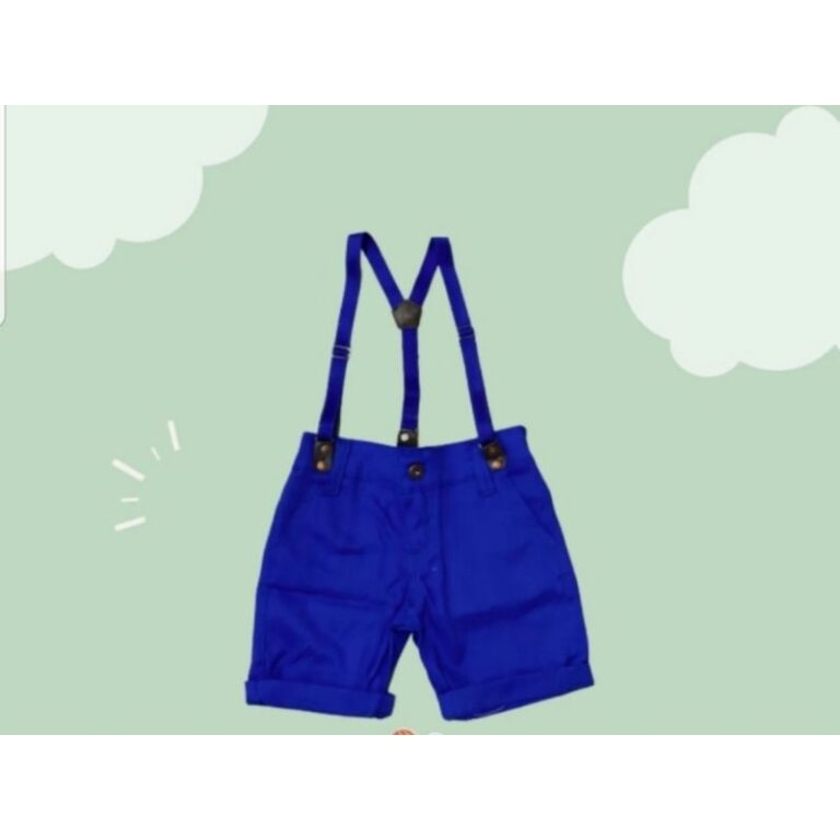 bermuda infantil social azul royalt tam 2.3 anos