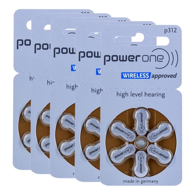Pilha Auditiva 312 Power One Bateria Pr41 kit 30 u