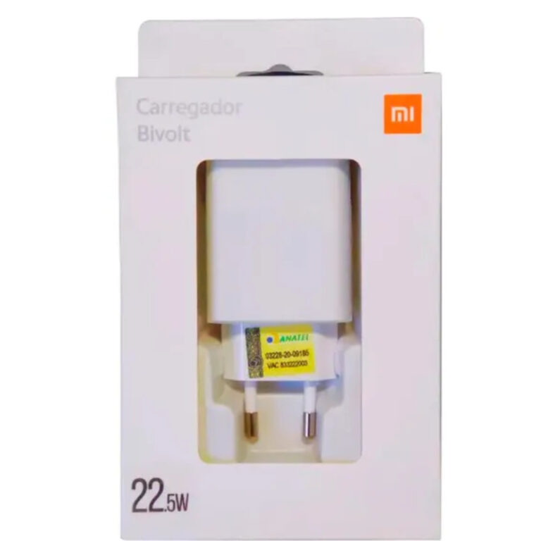 Carregador Xiaomi Original 22,5W Carregamento Ráp