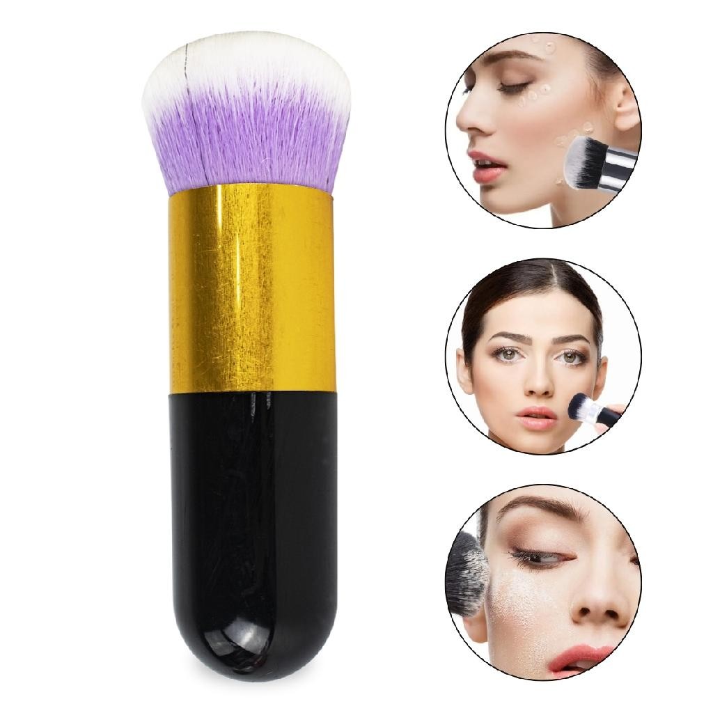 Pincel Pompom Espanador Maquiagem Base Blush Pó Unha Acrigel Rosto Mãos Limpeza