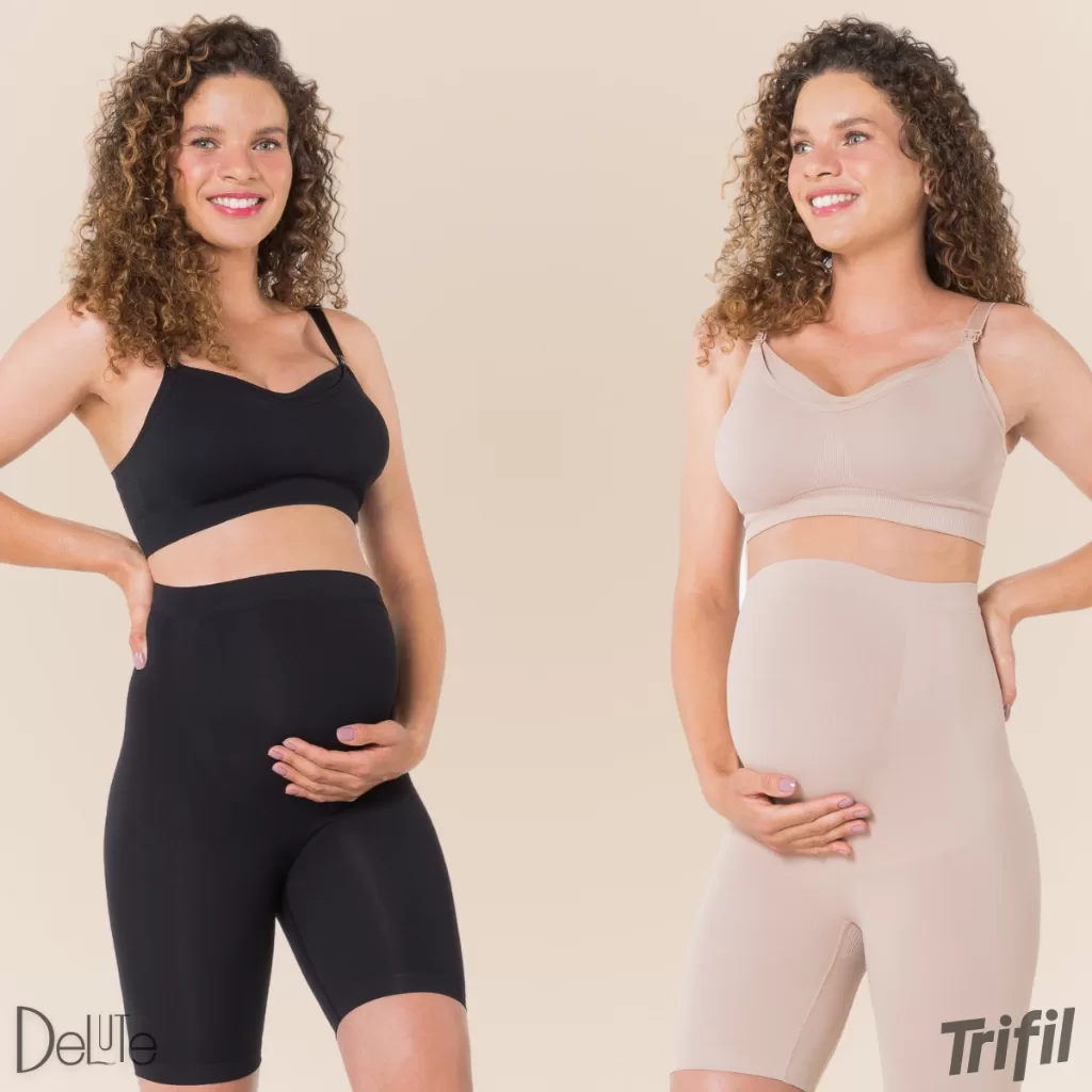 Bermuda Short Cintura Alta Trifil Para Gestante Gravida Maternidade